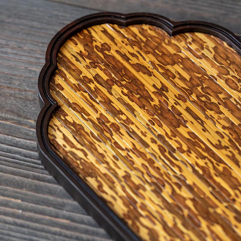 Chinese Minimalist Single-Layer Heavy Bamboo Tea Tray