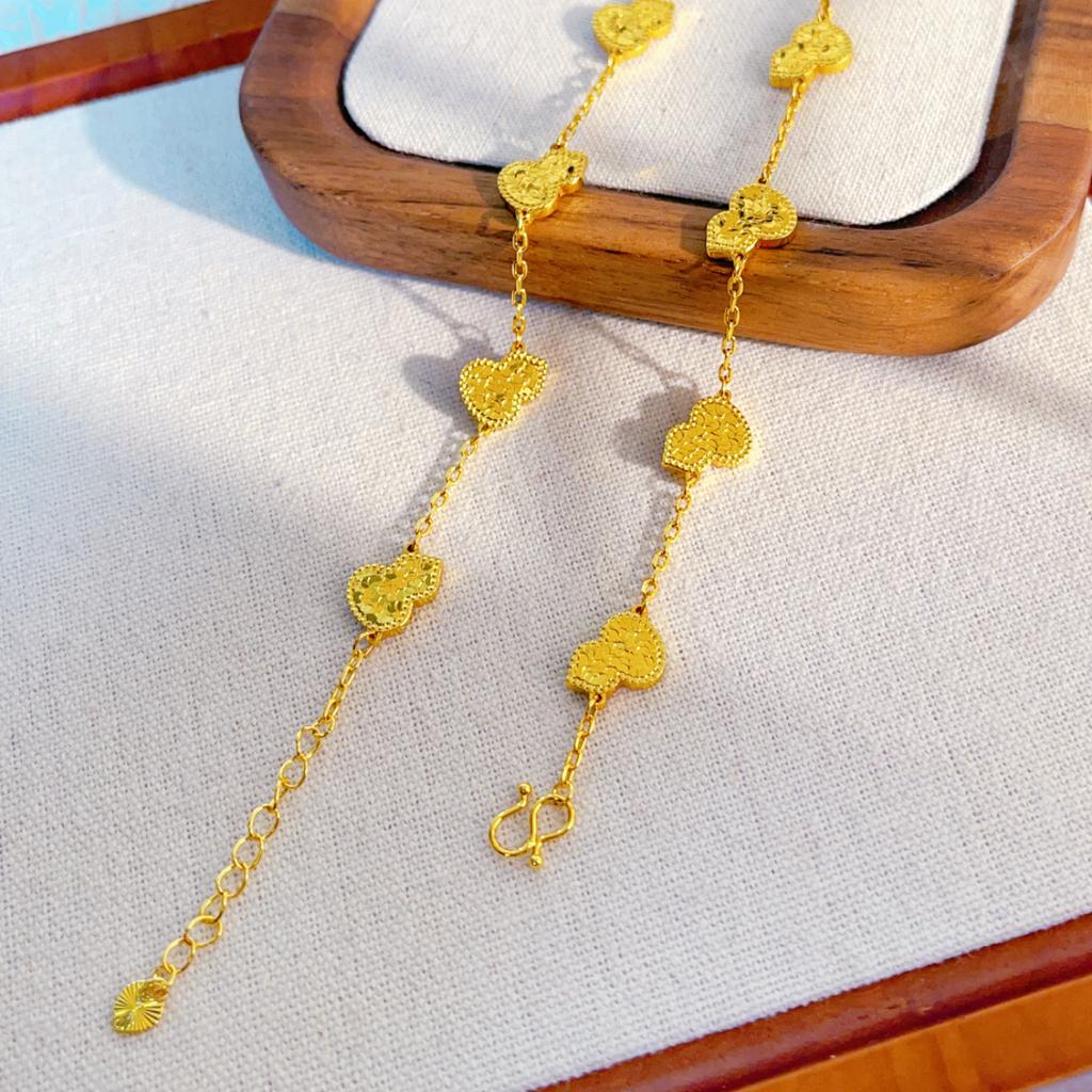 Iskristallkalebasshalsband Dam 24K Guld AU999 - Rent guld iskristallkalebasshalsband, lyckospark, premium jubileumspresent