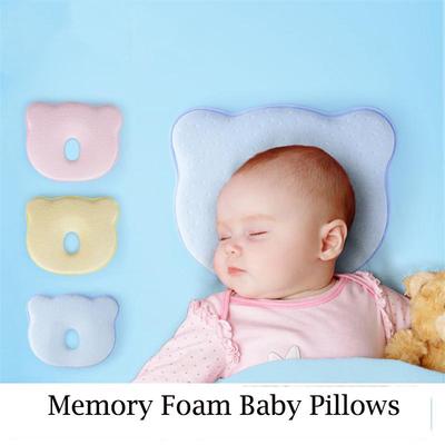 Neugeborenen Baby Stillkissen Infant Memory Foam Samt Anti-exzentrische Kopf Gestaltung Kissen Baby Bär Baby Kissen