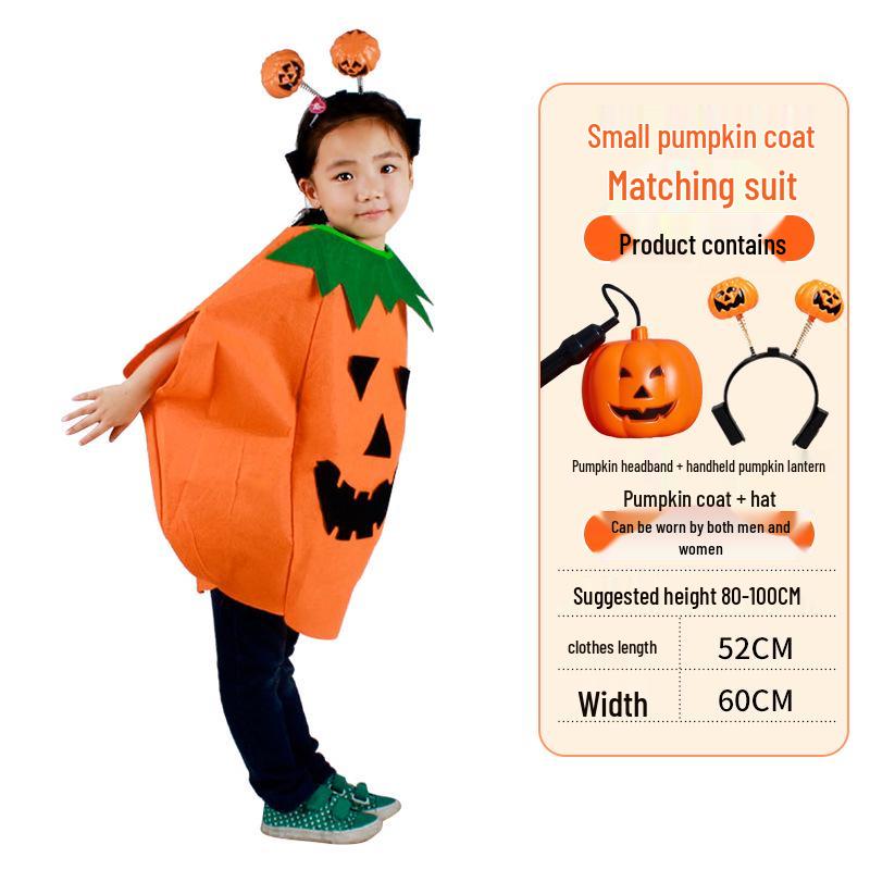 Halloween Pumpkin Costume: Kids' & Adults' Cosplay Outfit for Performances