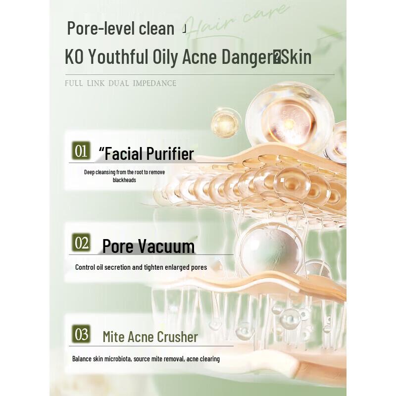 RUYI Detergente Viso Aminoacidi Controllo Grasso e Acne per Giovani