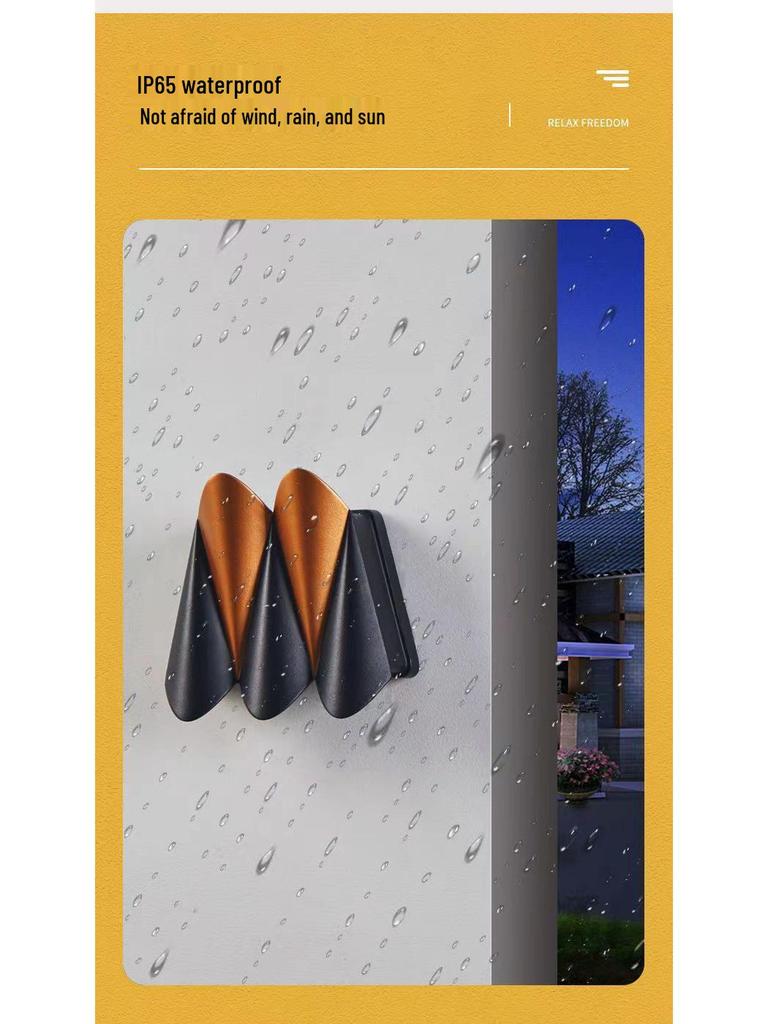 Airplane Series Outdoor Minimalist Wall Light for Villa, Courtyard, Balcony, Corridor, Aisle, or Stairway