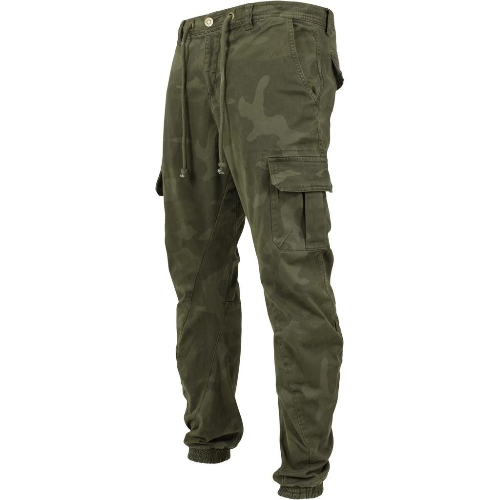 Urban Classics Mens Camo Cargo Jogging Bottoms
