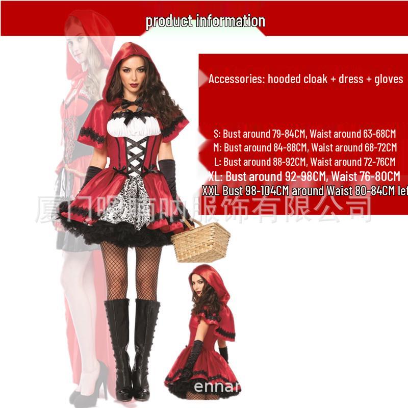 

Костюм для косплея принцессы Красной Шапочки на Хэллоуин для Европы и Америки Extra Large