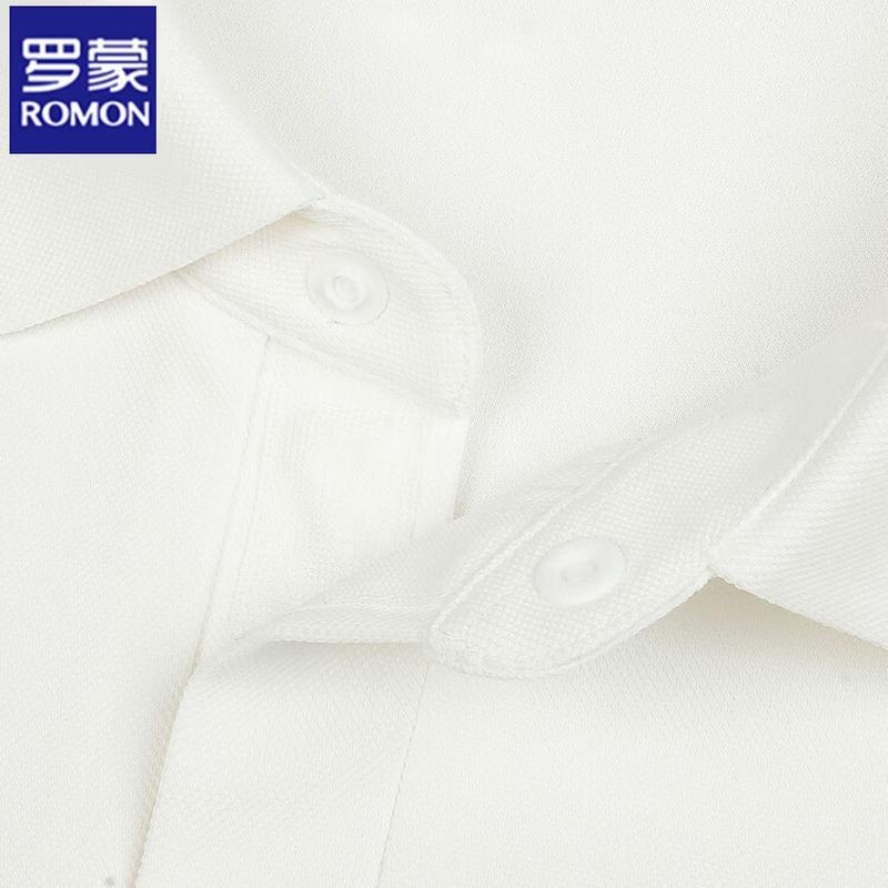 ROMON Men's Mulberry Silk Quick-Dry Breathable Polo T-Shirt