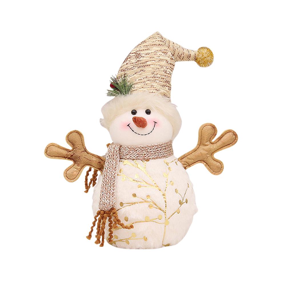 

1 шт. 26-60 см Большой размер Рождественские куклы Украшение Короткий плюш Принт Дед Мороз Снеговик Кукла для украшений на рождественскую елку Дом Хо