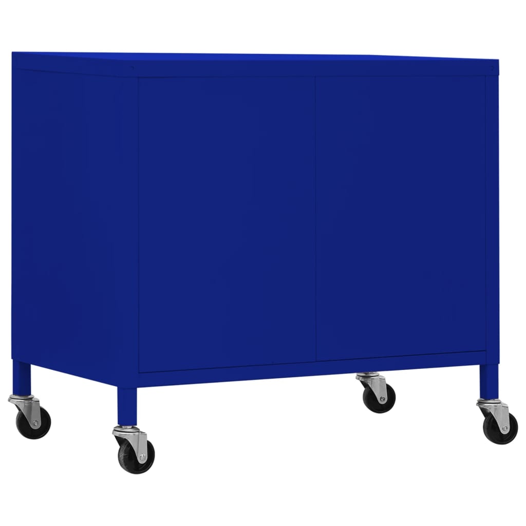 Storage Cabinet Navy Blue 60 x 35 x 56 cm Steel