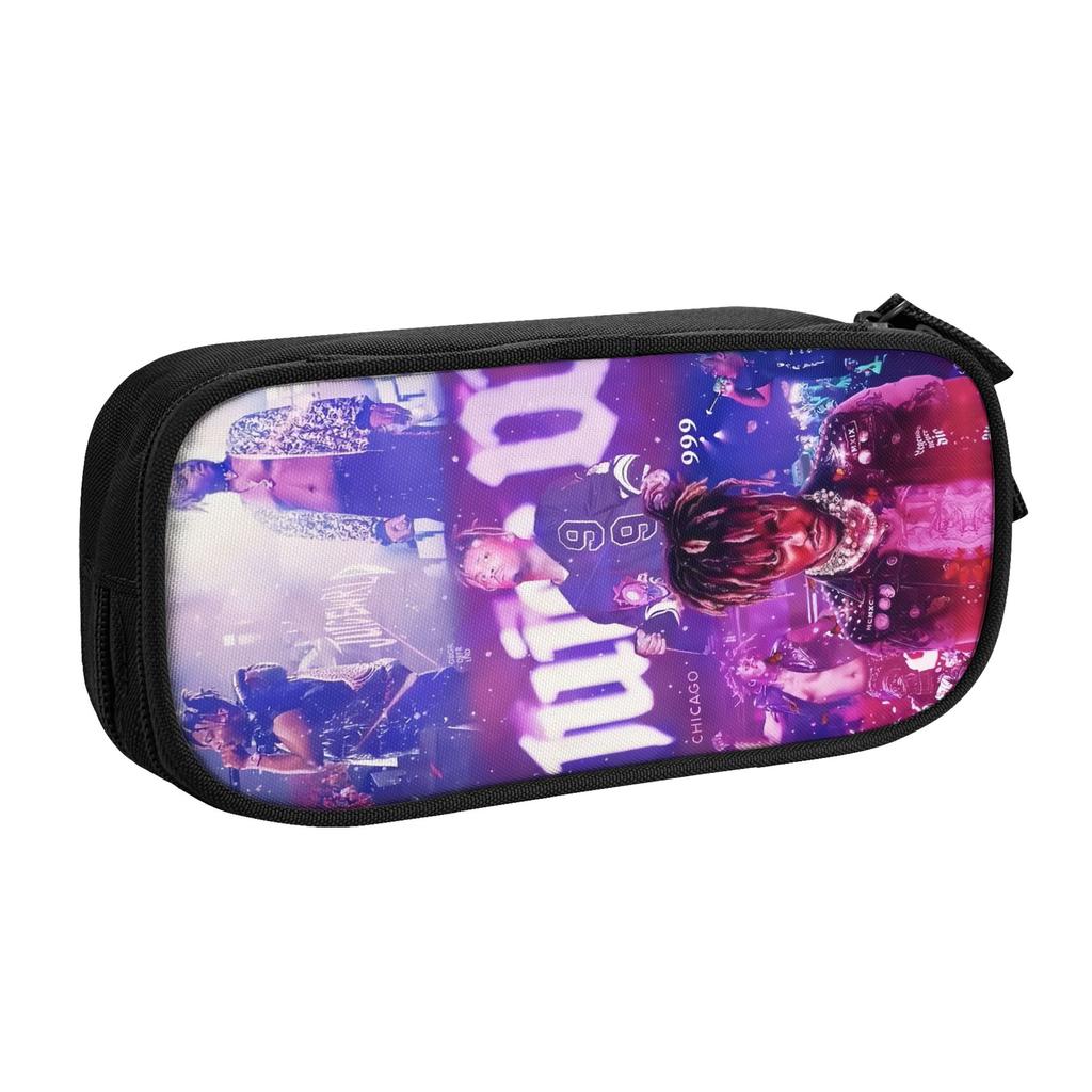 D4vds American Singer Pencil Cases for Boys Girls Large Capacity Pen Box Bag School Supplies