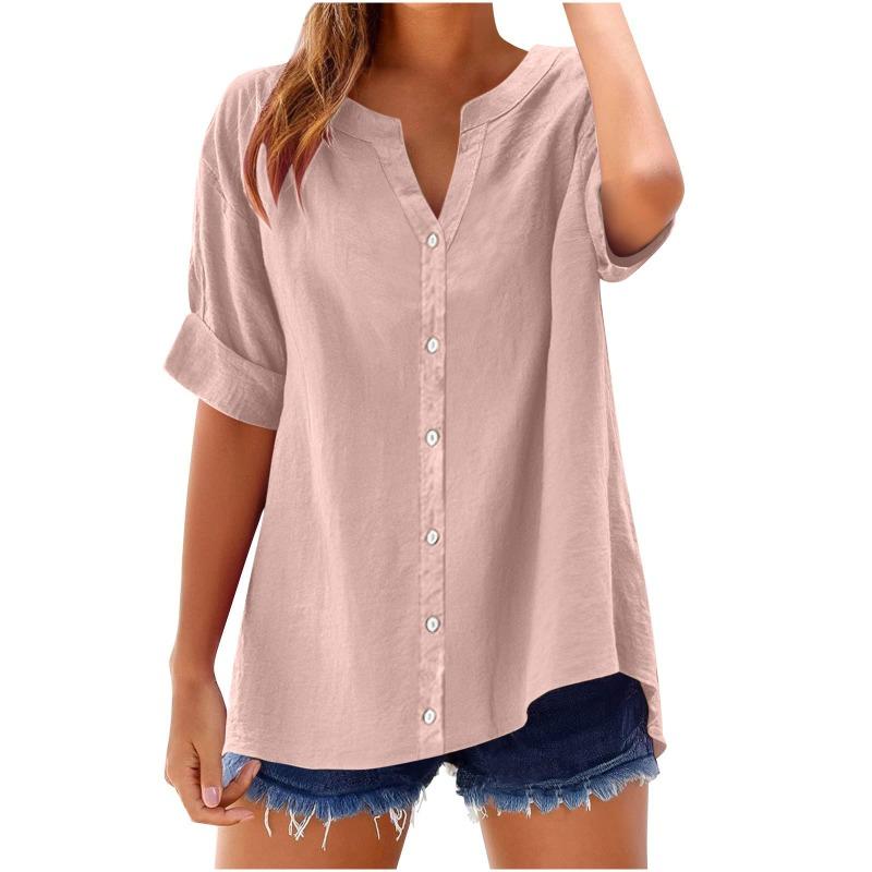 Casual Summer Shirt Loose Top Women's Fashion Versatile Shirt