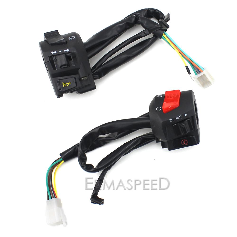 7/8" 22mm Motorcycle Switches Handlebar Aluminum Universal Switch Controller for Moto Street Bike Scooter Motorbike