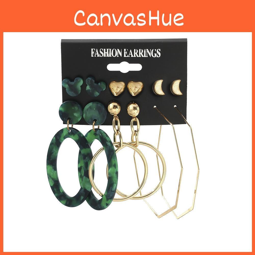 Geometric Elegant Alloy Earrings Unique Irregular Shape Earrings For Celebrations