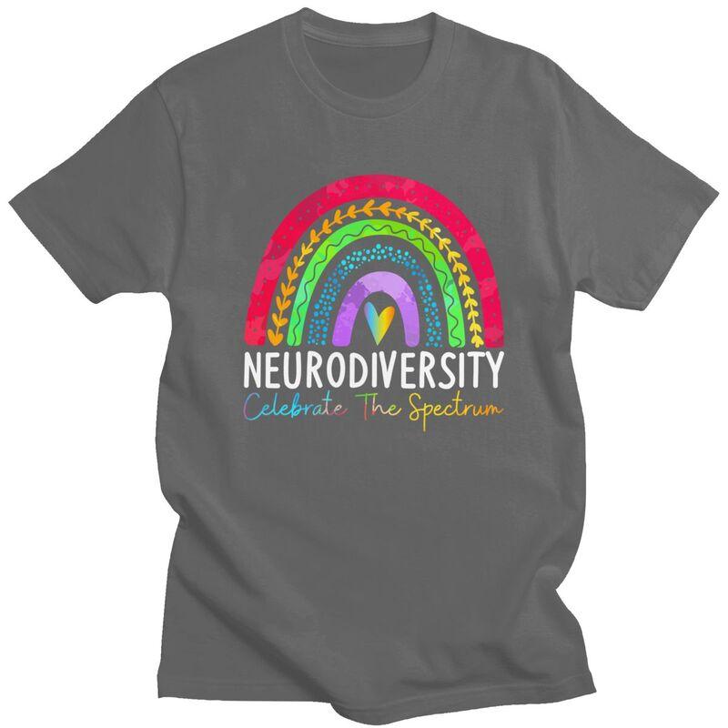 Men Neurodiversity Autism Spectrum ASD ADHD T Shirt Streetwear Short Sleeves 100 Cotton Colthing Creative Graphics Tees Shirt