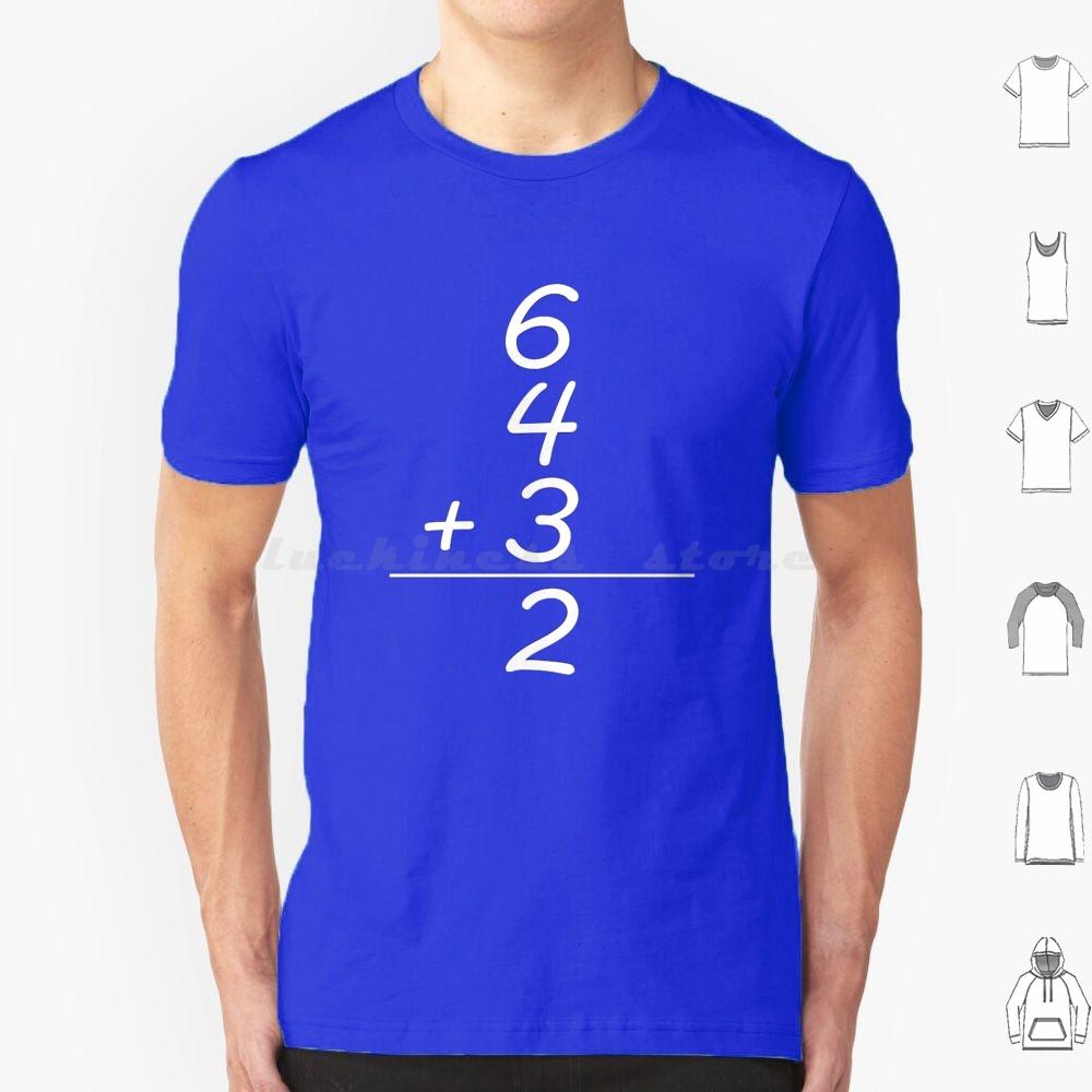 Baseball 6 4 3 2 White T Shirt Cotton Men Women DIY Print Sports Baseball 6 4 3 2 Baseball Math Baseball Fans Aaron Judge