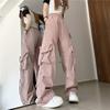Summer Retro Work Pants Women, High-waisted Design Sense Niche Loose, Casual Sports Versatile Long Pants