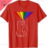Cat Rainbow Light Cool Prism Science Spectral Unisex Unisex Kids Tshirt Kawayi Couple Cotton Customizable Camisas Streetwear
