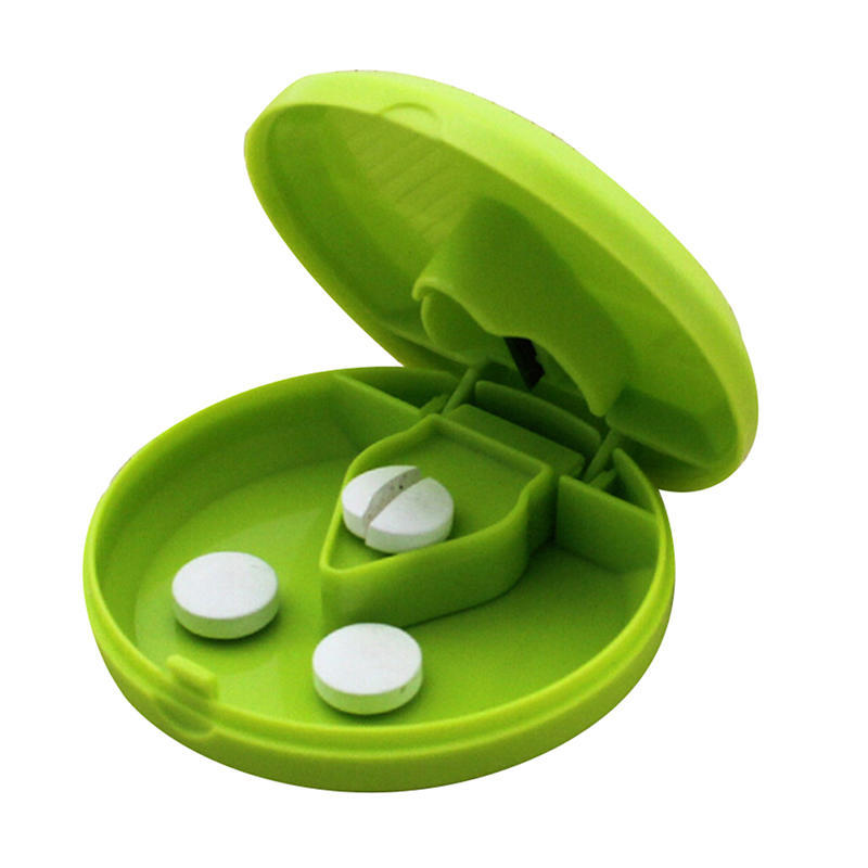 Organizer For Medicine Splitter Hold Storage Box Pill Tablet Pill Cutter Divider