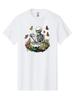 Skeleton-Tea-Party-1 Mens Graphic Tee,100% Cotton,Casual Summer Wear