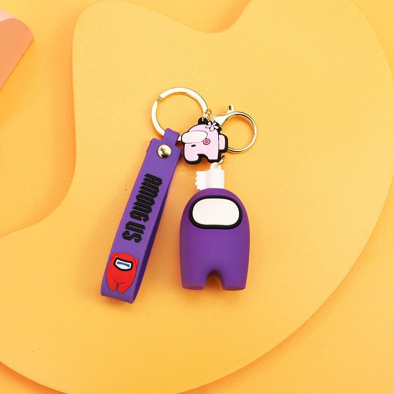 Uroczy breloczek Among Us Silikonowy Kreskówkowy Akcesorium Idealne Na Prezent I Do Kolekcjonowania