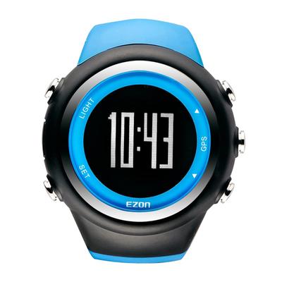 Running Watch GPS Watch Digital Watch Waterproof Lightweight Pedometer EZONT031 (Blue)