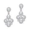Women's Silver Plated American Diamond Necklace/Jewellery Set with Earrings