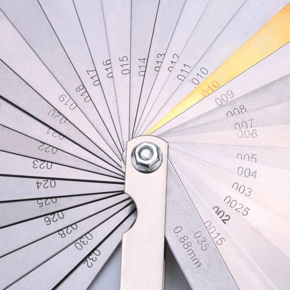 Metric Size Feeler Gauge Set Stainless Steel Valve Thickness Gauge Foliage of Valves