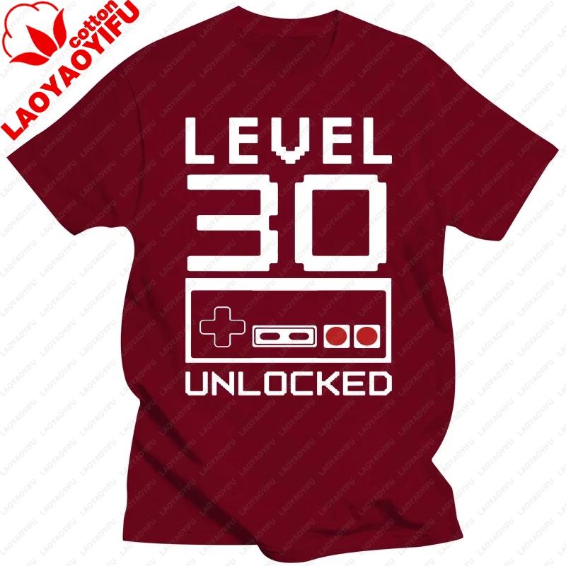 

Level 30 Years Old 30th Birthday Gift T Shirts Graphic Cotton Streetwear Short Sleeve ONeck Harajuku Tshirt Fashion Streetwear 4XL