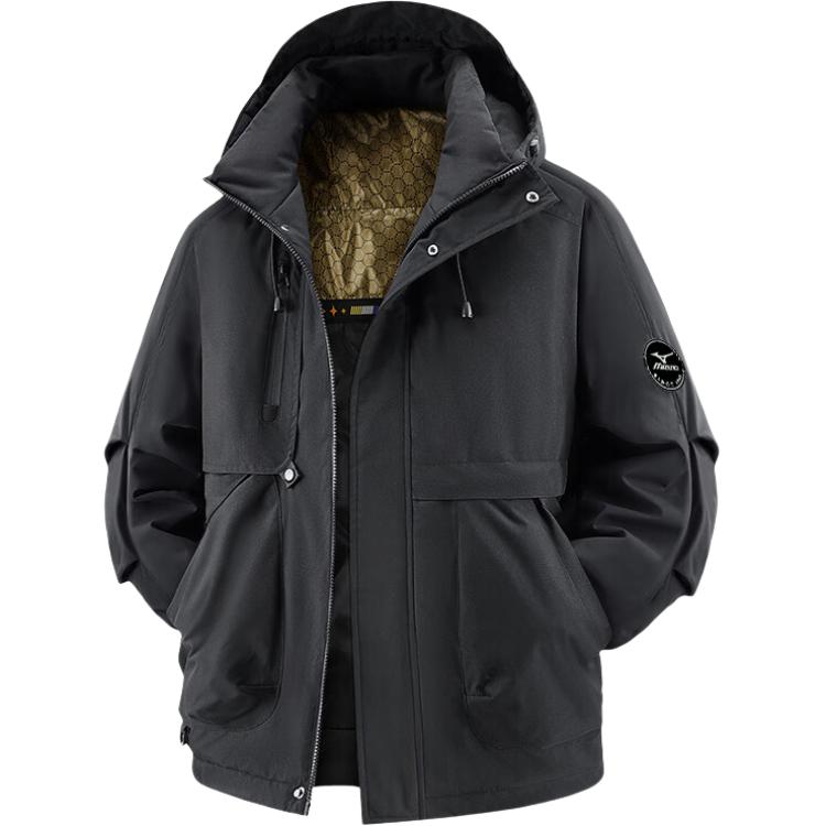 Mizuno Puffer Jackets Unisex Hooded Thickened Puffer Jacket A2CE85241 3XL