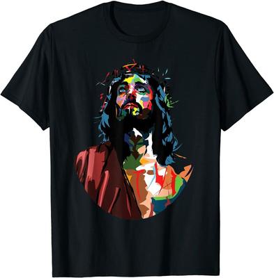 NEUES LIMITIERTES Vintage Jesus Gesicht Essential Tolle Geschenkidee T-Shirt Größe S-5XL Unisex T-Shirt