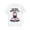 Funny Slogan Unicorn I Hate People Sarcasm T-Shirt, Black, S, Everyday Outfit, Casual Wear, Unicorn Design, Funny Tshirt, Durable Material,