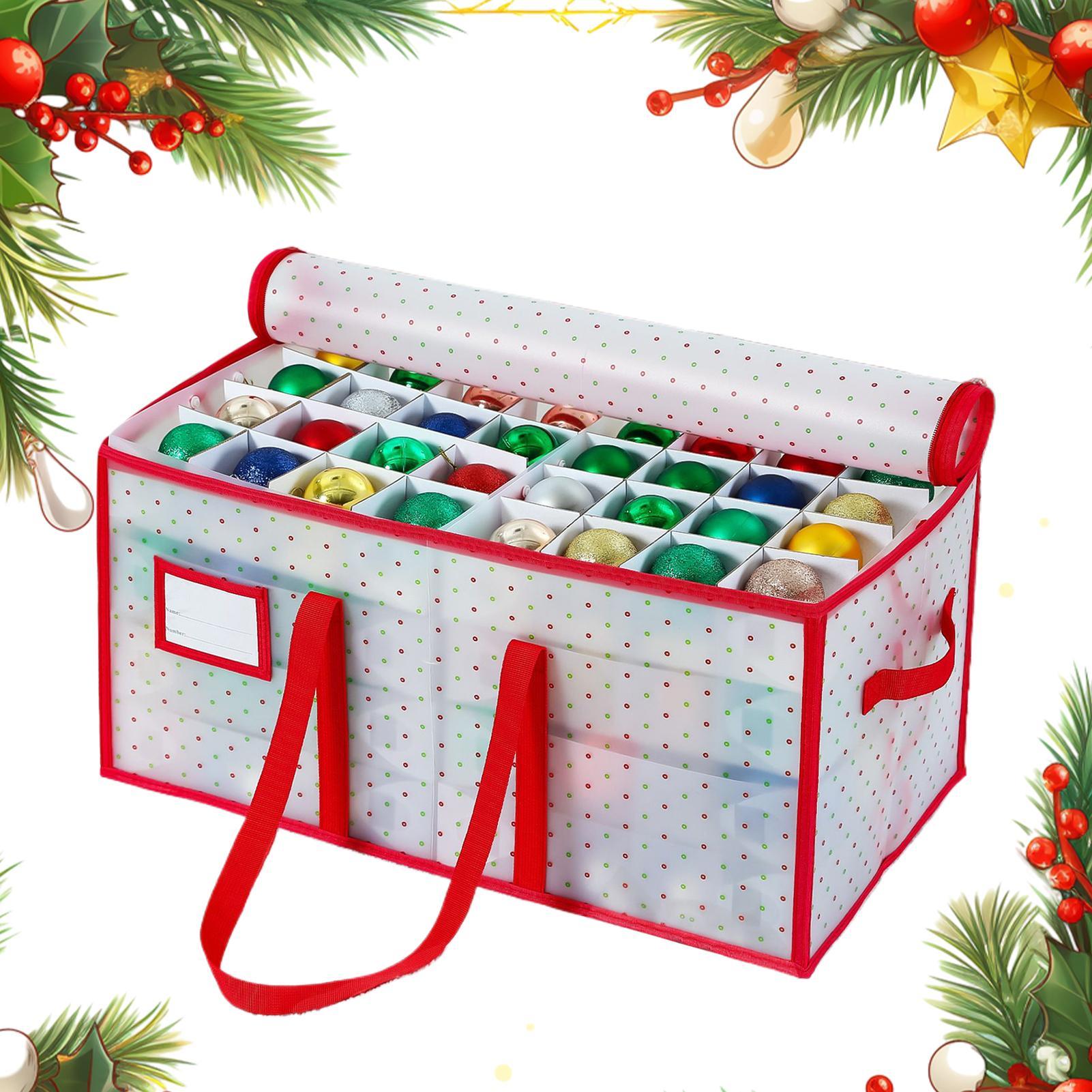 

Сумка для хранения рождественских украшений 8-ярусная 128 отделений Контейнер для сезонных украшений Разделители для рождественских шаров Держатель для хранения China Mainland