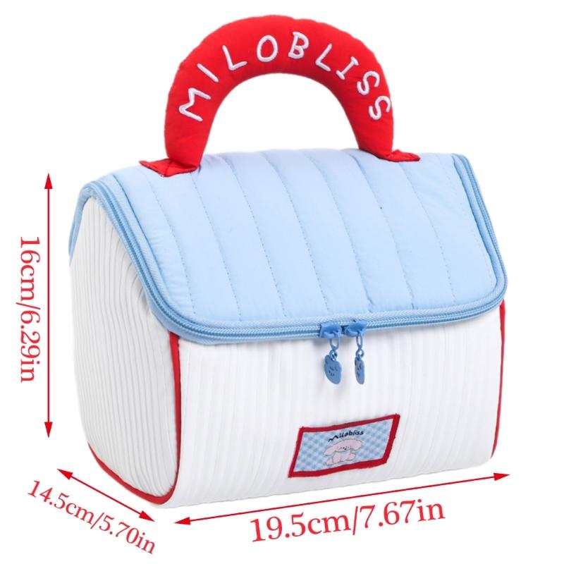 Cosmetic Bag Large Capacity Toiletry Bag Makeup Bag Skincare Storage Bag Lovely House Wash Bag for Women and Girls