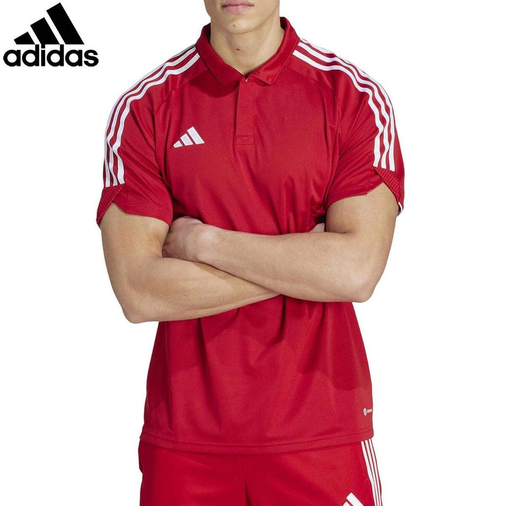 TIRO23 L Polo MMK65 HS7228 Team Power Red Soccer Wear Shirt 1 Piece [adidas] Men's J/2XS
