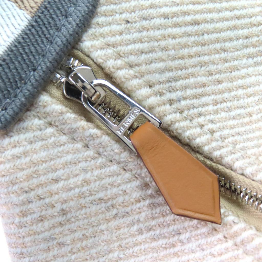 Pristine HERMES Pouch BRIDE A BLACK PM OC Serie Button Handbag wool Used