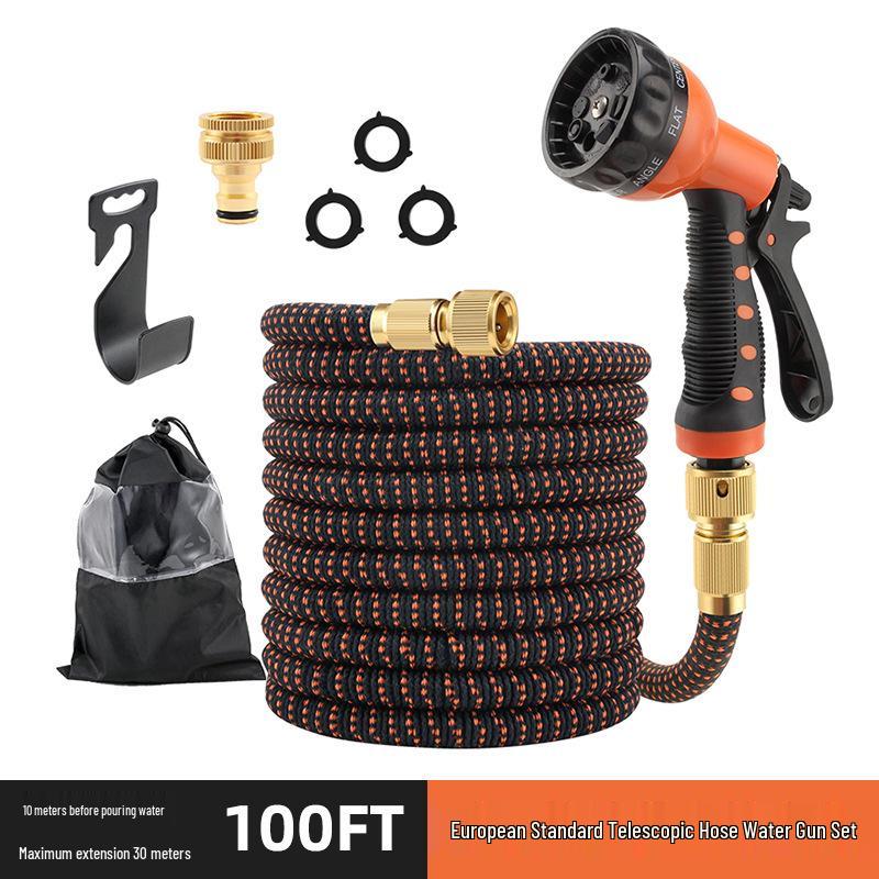 Automatic Retractable High-Pressure Water Hose and Spray Gun for Car Wash, Garden, and Flower Watering