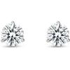 6 Ct Round Cut Diamond Stud Earrings White Gold 925 Silver Screw Back Earrings For Women's Classic Jewellery