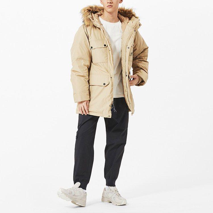 New Balance Down Jacket Winter Men's Khaki AMJ13329-HNA