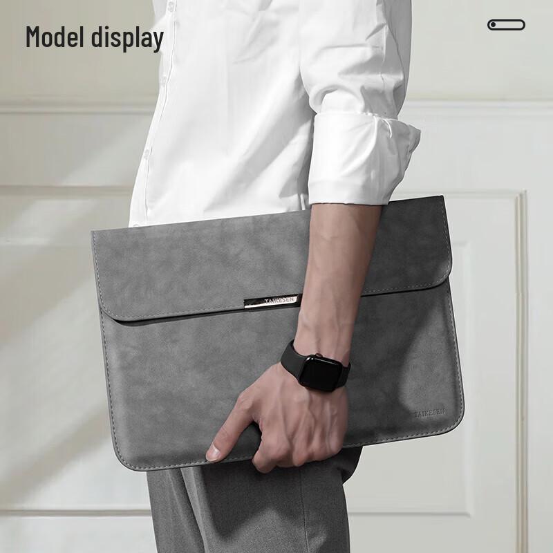 Taikesen PU Laptop Sleeve with Power Bag