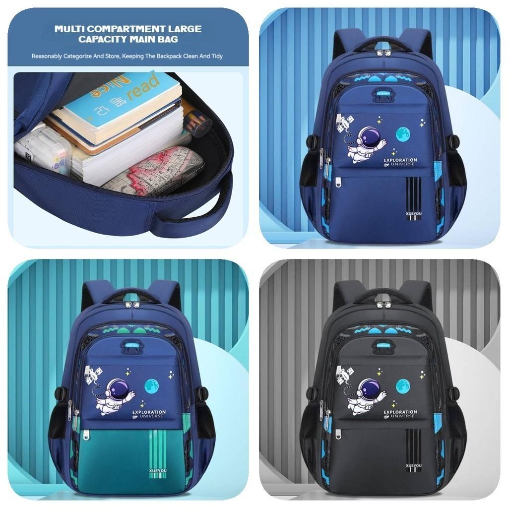 Spacious Astronaut School Backpack Breathable Lightweight Oxford Fabric For Boys