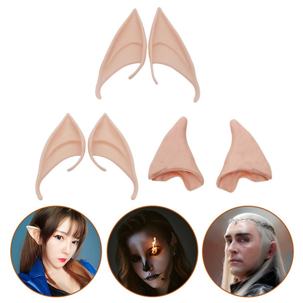 3 Perechi Urechi de Elf Cauciuc 10cm 12cm Urechi Cosplay Zână Spiriduș Moi Inofensive Urechi False Accesorii Zână Înger Îmbrăcat Cosplay Cârlig