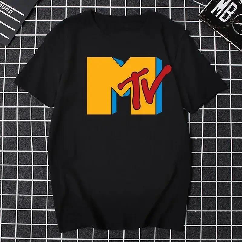 Mtv Music Television Graphic Tshirt Women Funny Men Clothing Fashion Hip Hop Tv T Shirt Plus Size 100%Cotton Unisex Tshirt