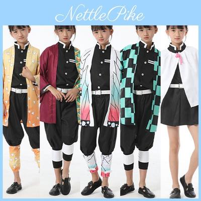 Breathable And Eye-catching Demon Slayer Kimetsu No Yaiba Nezuko Kids Cosplay Costume Perfect For Halloween And Fancy Dress Parties