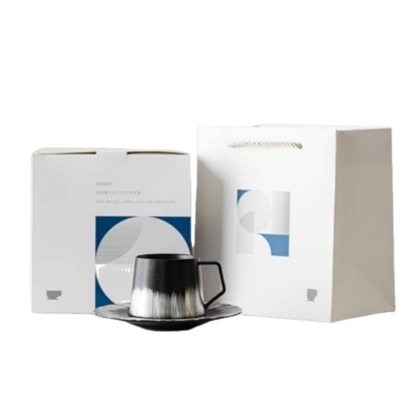 1011 New Liu Yin Coffee Cup with Saucer Office Personal Special High-end Ceramic Mug Teacup Gift Box