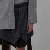 LCDC™ Tied Detail Layered Knit Skirt (Melange Grey)
