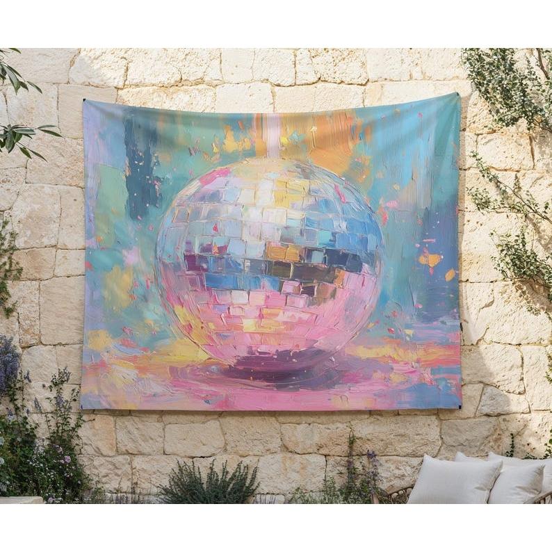 Disco Ball tapestry 75x100 чёрный