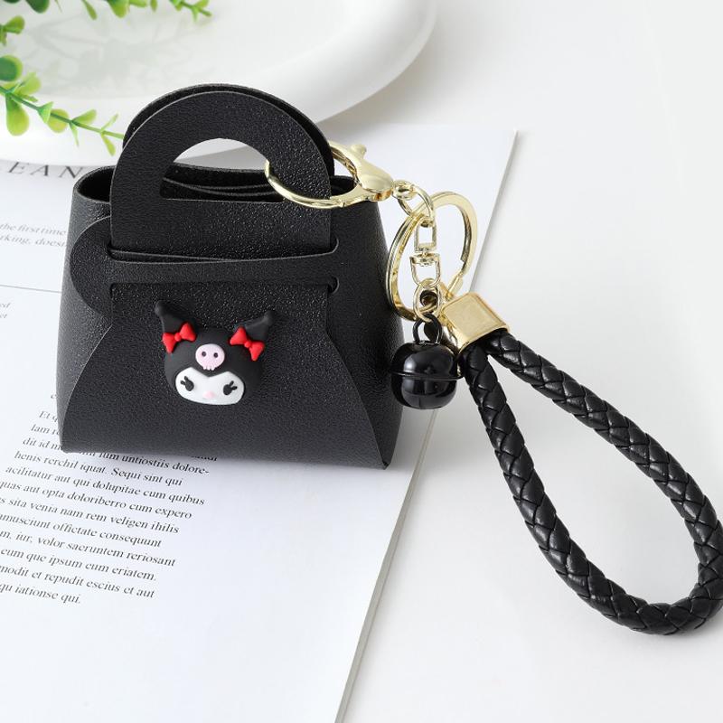 Cute Cartoon Mini Bag Pendant Candy-Colored Small Coin Purse Woven Bracelet Key Bag Creative Pendant Gift Backpack Keychain