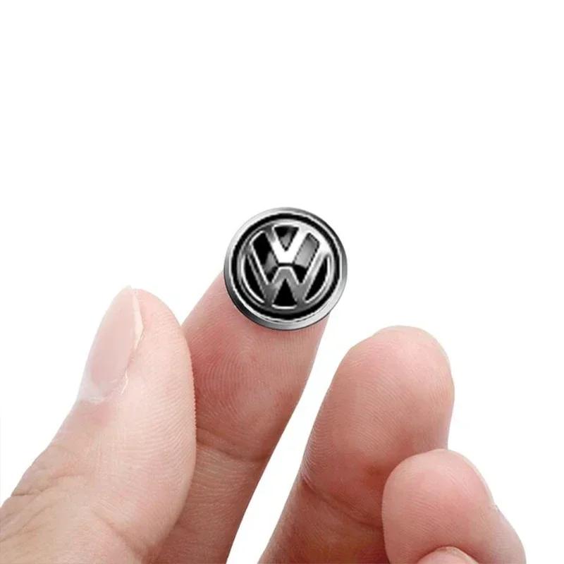 2/5/10 Stück 14mm Auto Schlüssel Emblem Aufkleber Auto Steuer Schlüssel Logo Für Volkswagen VW Golf 4 5 Tiguan Jetta Transporter Passat T5 Polo