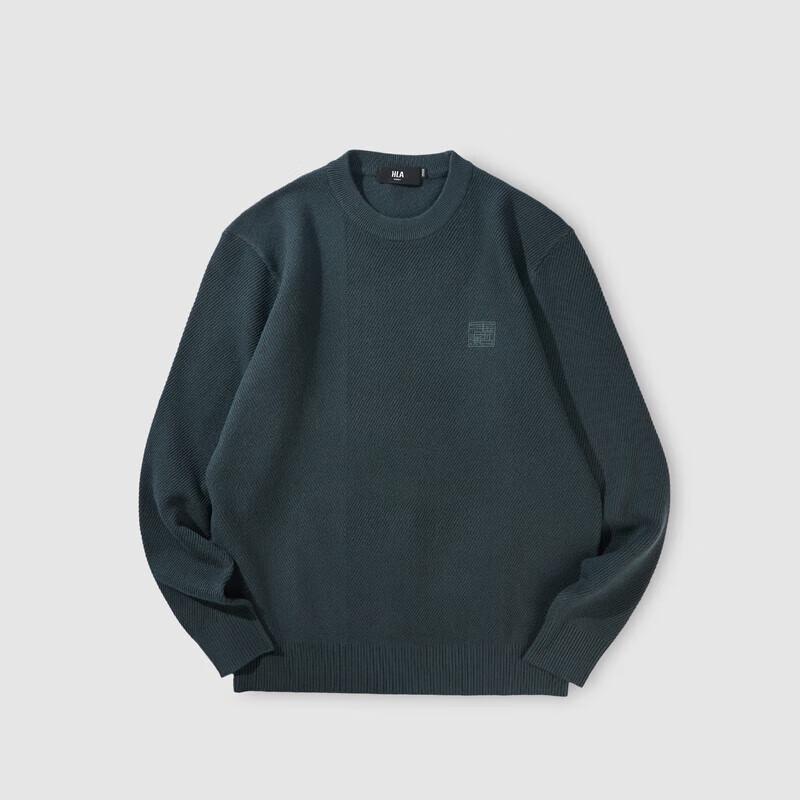 HLA Men's Three Kingdoms Series Thickened Loose Crew Neck Sweater