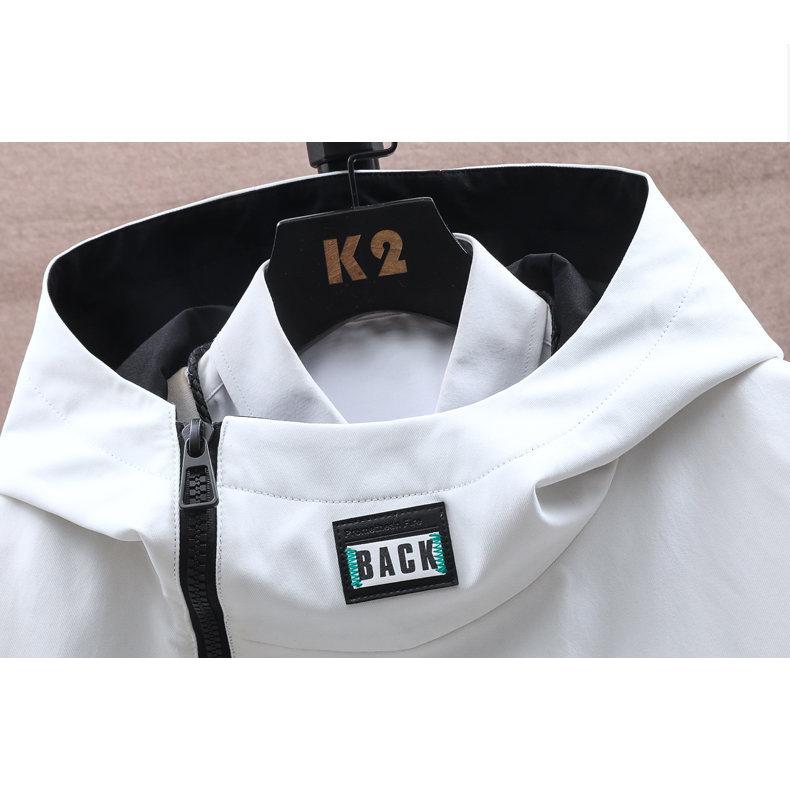 Spring Autumn Zipper Jacket Men's Pilot Hooded Jacket Baseball Uniform Tide Card Loose Pullover