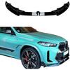 Compatible For BMW 6 Series X6 G06 LCI M Sport 2023 2024 2025 Front Bumper Lip Spoiler ABS Protector Lower Blade Splitter Car Styling(Carbon Fiber