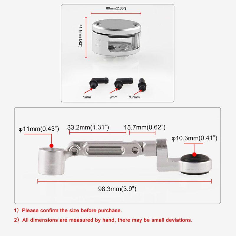 Cnc Brake Clutch Master Cylinder Fluid Reservoir Motorcycle Cup